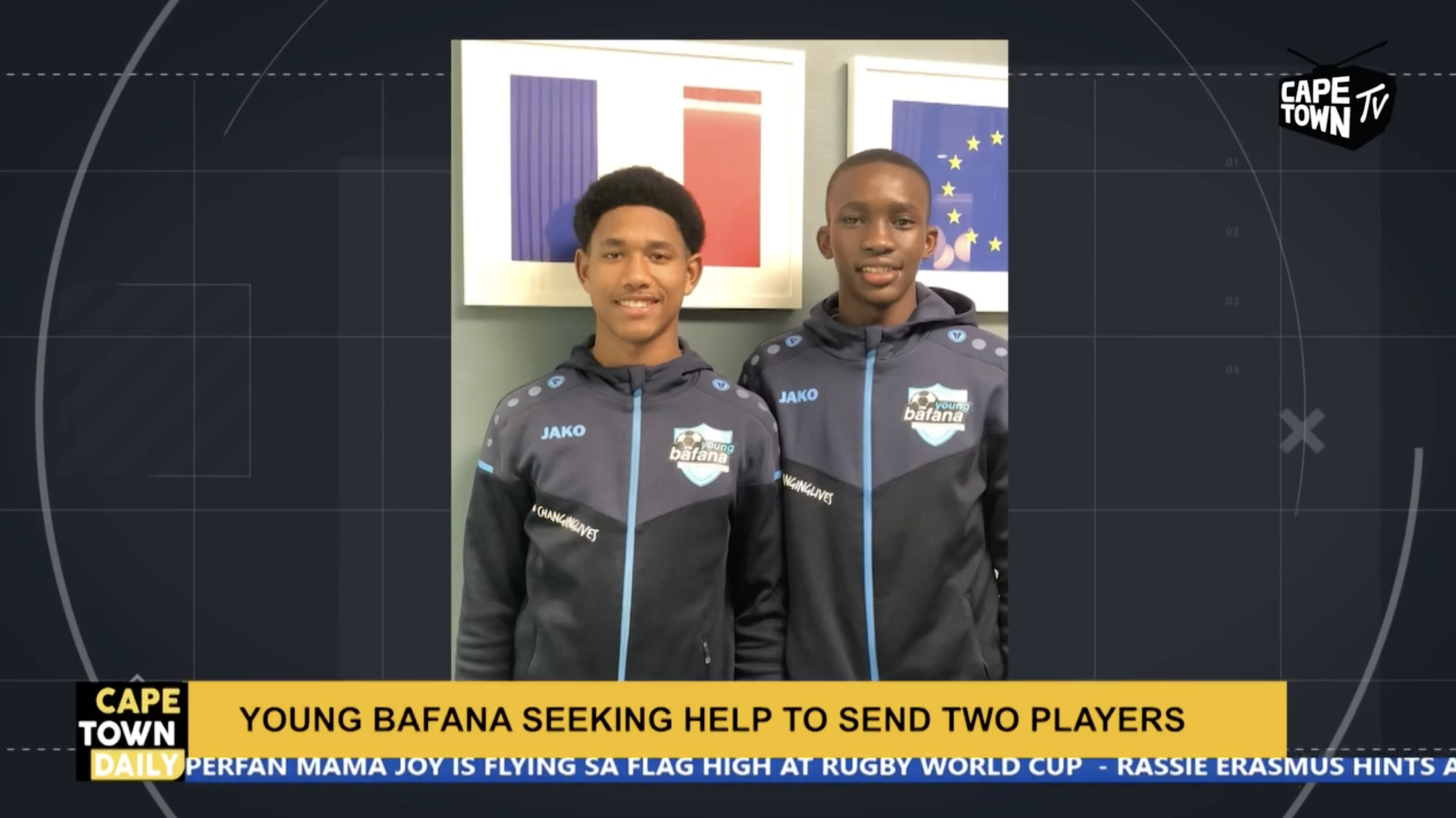 Young Bafana sending 2 players to France - interview on Cape Town TV