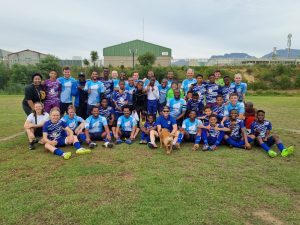 The Young Bafana Coaches and Interns played agains the YB U14 Academy Team